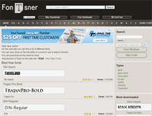 Tablet Screenshot of fontsner.com